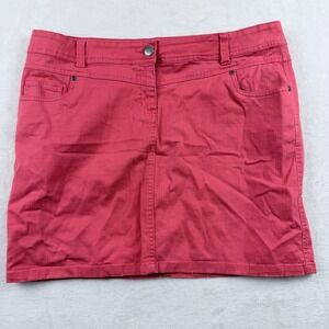 Okay Skirt Pink Denim Style Mini Size 44